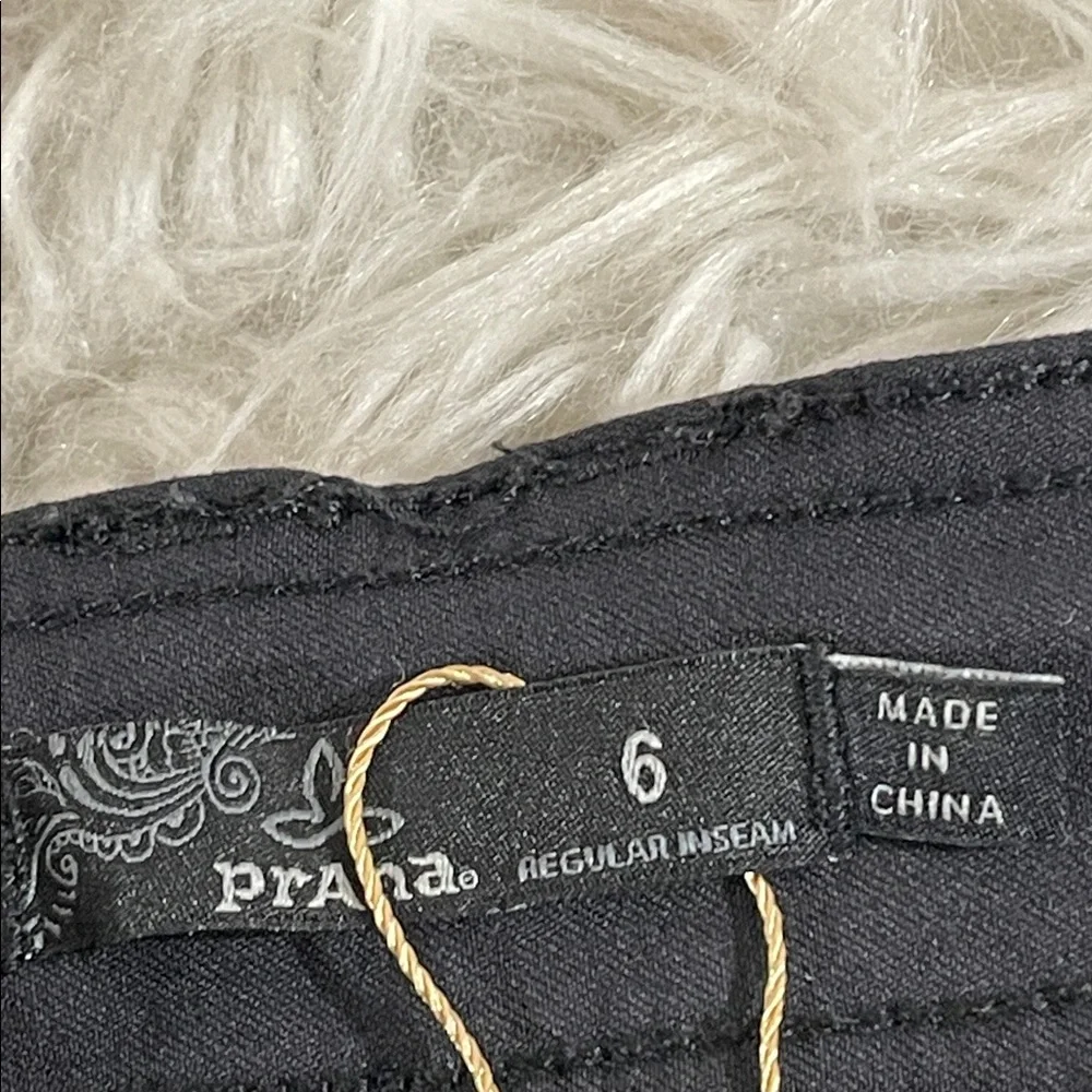 PrAna Women's Halle Pants W4HARG113 Hiking Roll Up Outdoor Stretch Black Size 6 - Picture 10 of 14